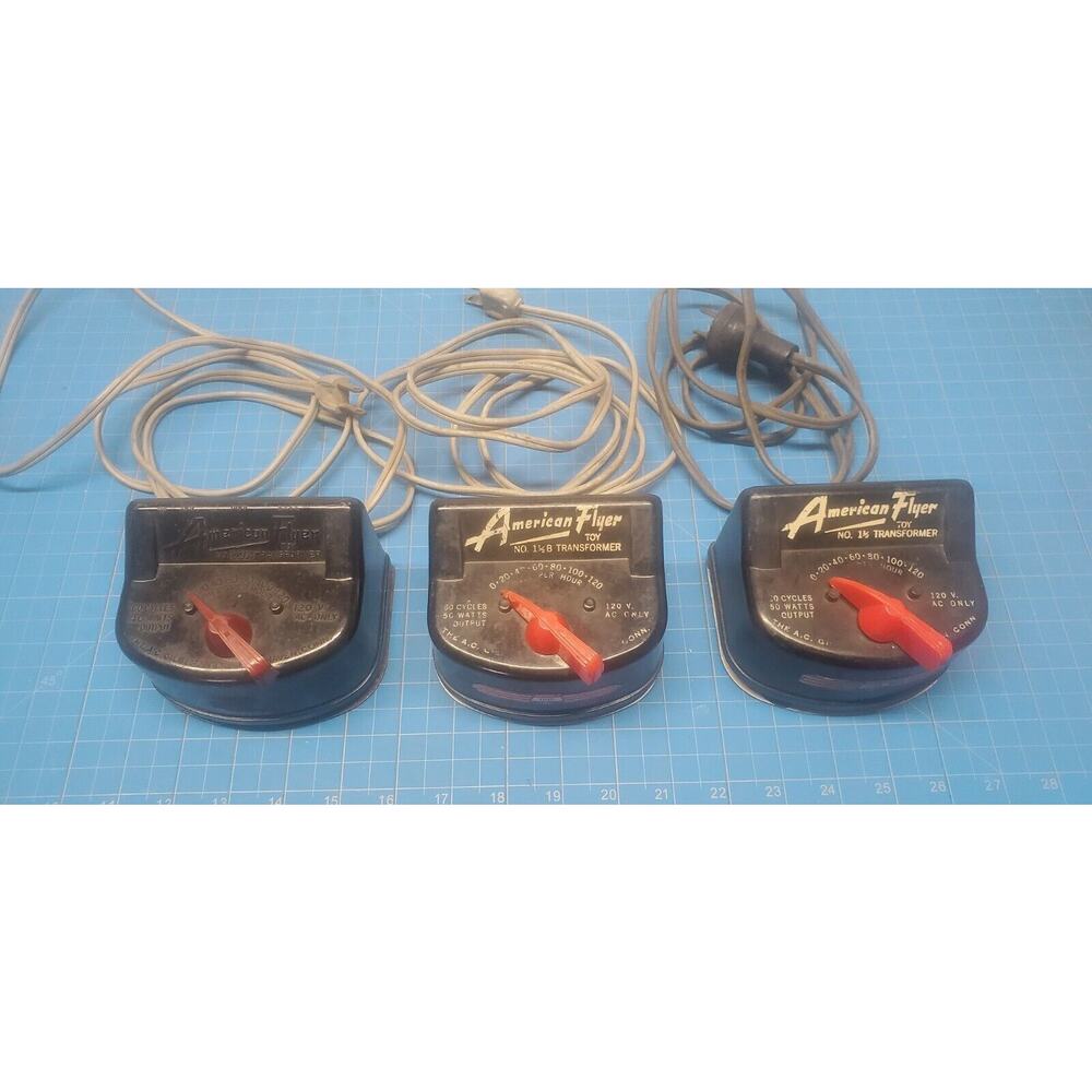 American Flyer Lot of 3 AC Transformers
